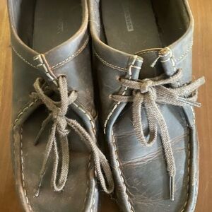 Clarks Dark Brown Leather Loafers